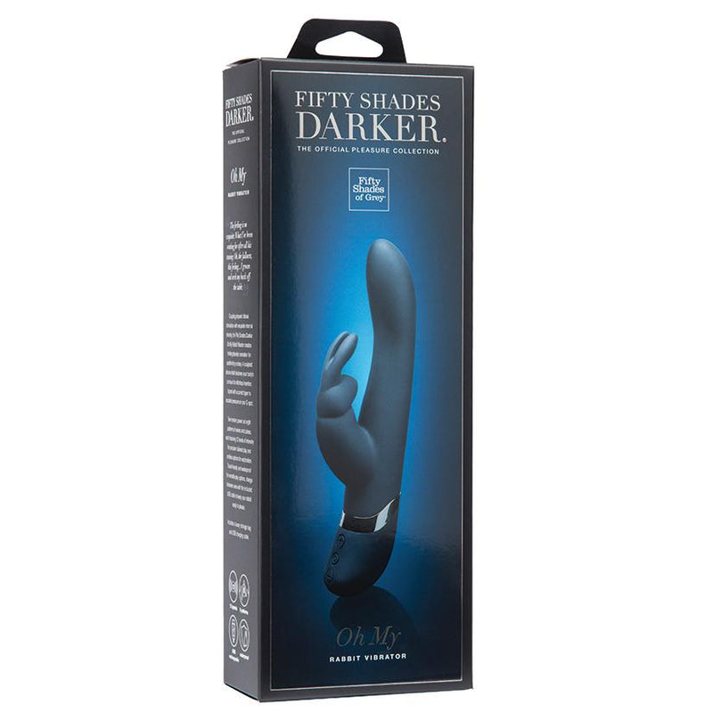Fifty Shades Darker Oh My USB Rechargeable Rabbit Vibrator  from thedildohub.com