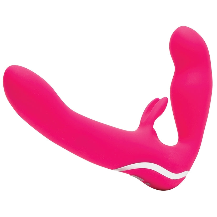 Happy Rabbit Strapless Strap On Rabbit Vibe-Pink  from Lovehoney