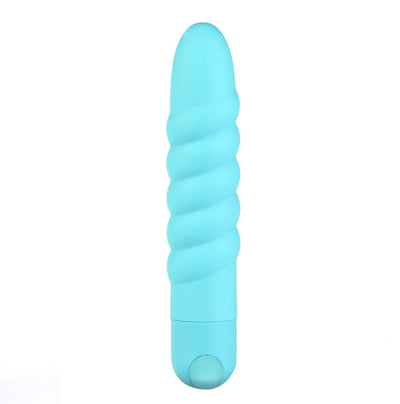 Maia Lola Silicone 10-Function Vibrating Twisty Bullet Blue  from thedildohub.com