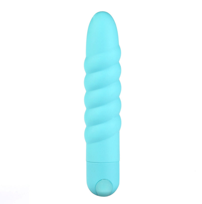 Maia Lola Silicone 10-Function Vibrating Twisty Bullet Blue  from thedildohub.com