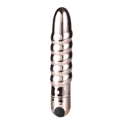 Maia Lola Silicone 10-Function Vibrating Twisty Bullet Rose Gold  from thedildohub.com