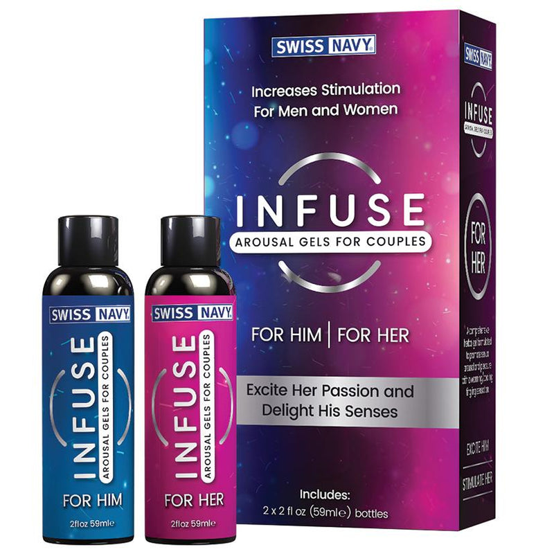 Swiss Navy Infuse Arousal Gels For Couples  from thedildohub.com