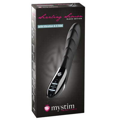 Mystim Sizzling Simon E-Stim Vibrator-Black Edition  from thedildohub.com