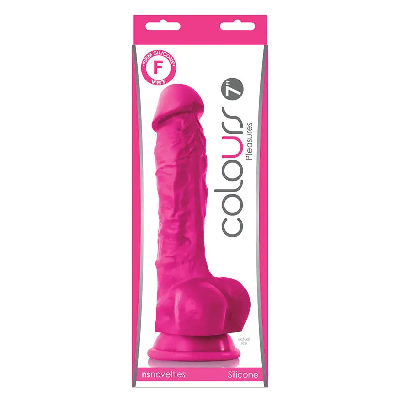 Colours Pleasures - 7" Dildo - Pink  from nsnovelties