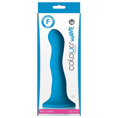 Colours Wave Blue Silicone Dildo - 6 Inches | NS Novelties  from thedildohub.com