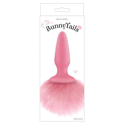 Bunny Tails Pink Anal Butt Plug  from thedildohub.com