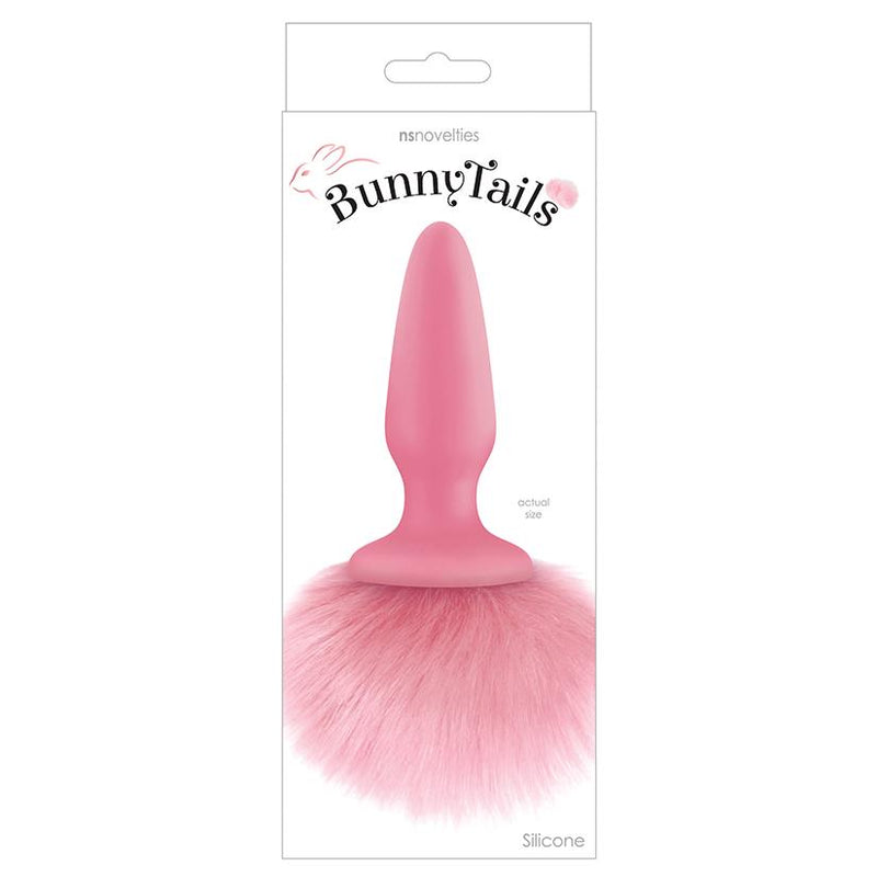 Bunny Tails Pink Anal Butt Plug  from thedildohub.com