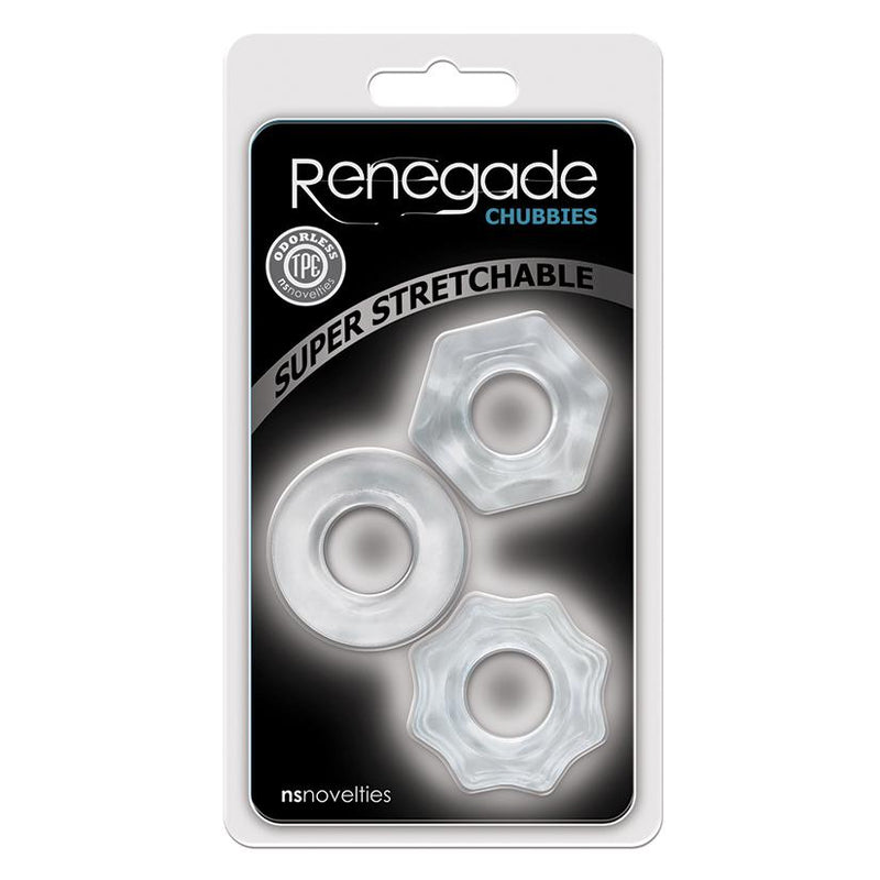 Renegade Cock Ring Set - Chubbies - Clear | NS Novelties  from NS Novelties