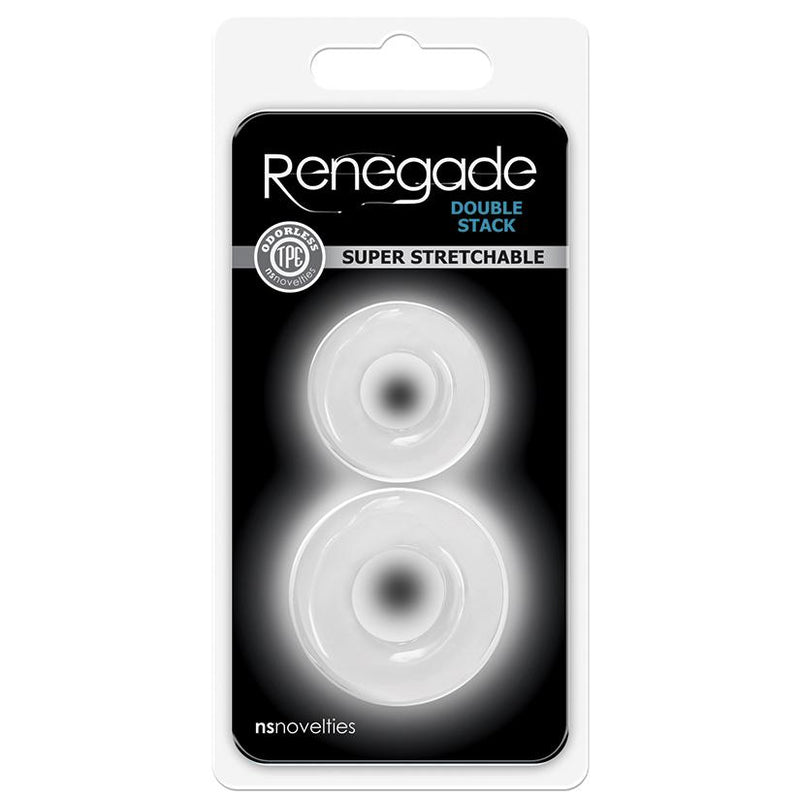 Renegade Double Stack Cock Ring Set - Clear | NS Novelties  from NS Novelties