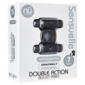 Sensuelle 7 Function Rechargeable Double Action Bullet Ring