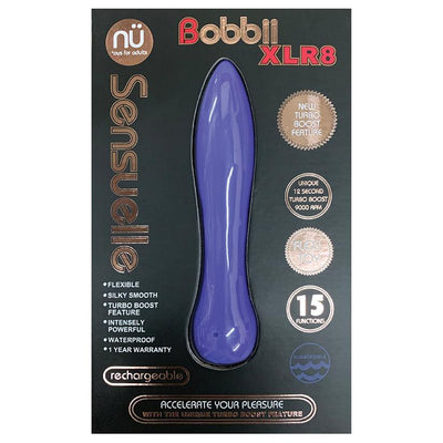 Sensuelle Bobbii XLR8 Turbo Flexi Vibrator - Ultra Violet  from thedildohub.com