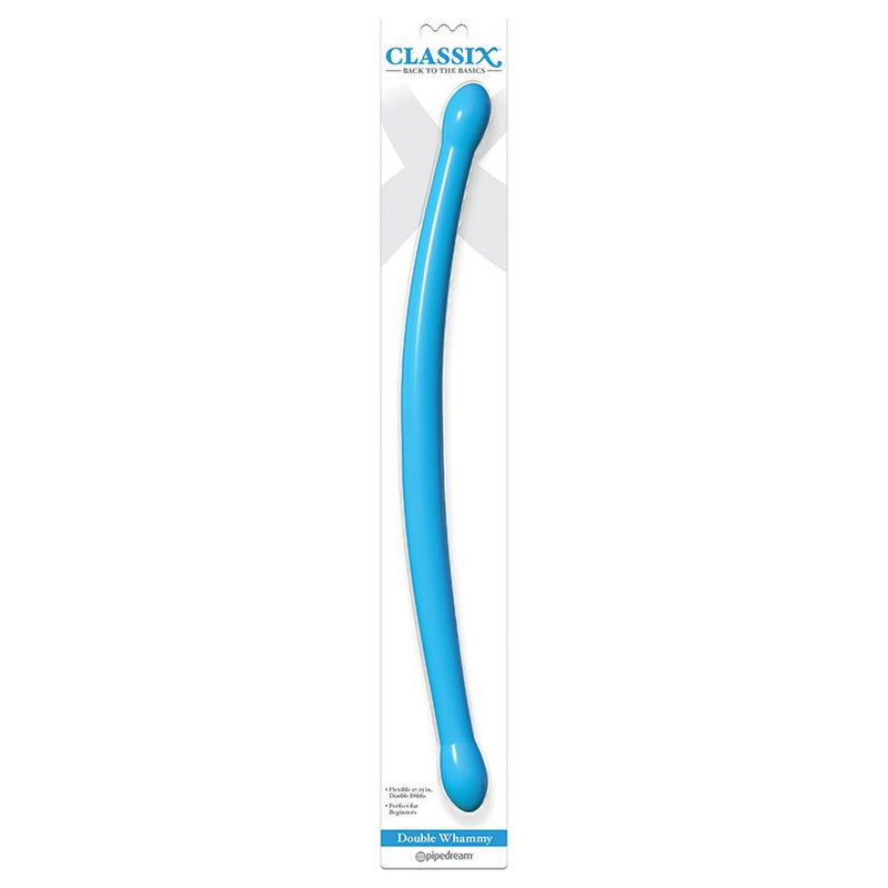 Classix Double Whammy Blue Double Dildo - 17.50 Inches | Pipedream  from thedildohub.com
