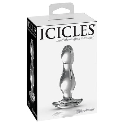 Icicles 72 Clear Glass Butt Plug | Pipedream Sex Toys from thedildohub.com