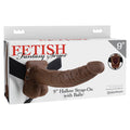Fetish Fantasy Series Hollow Strap-On with Balls-Chocolate