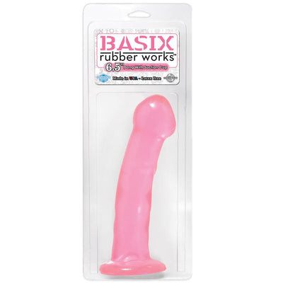 Basix Pink Realistic Dildo With Suction Cup - 6.50 Inches | Pipedream  from thedildohub.com