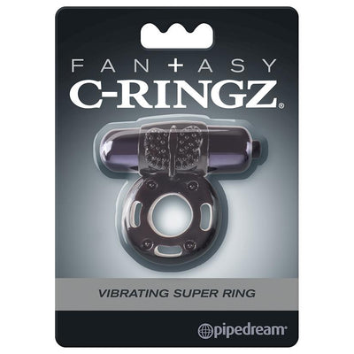 Fantasy C-Ringz Vibrating Super Cock Ring Black | Pipedream  from The Dildo Hub