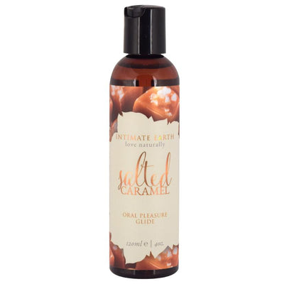 Intimate Earth Water-Based Oral Pleasure Lubricant-Salted Caramel 4oz  from thedildohub.com