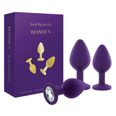 RianneS Booty Plug Set 3x-Purple Sex Toys from thedildohub.com