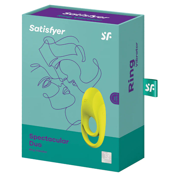 Satisfyer Spectacular Duo Vibrating Cock and Ball Ring retail box