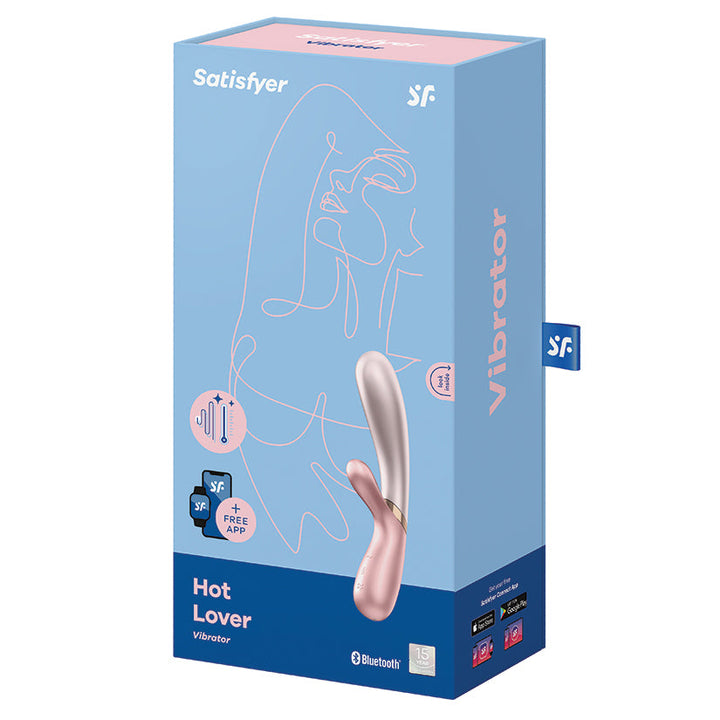 Satisfyer Hot Lover Connect App Warming Rabbit Vibrator retail box