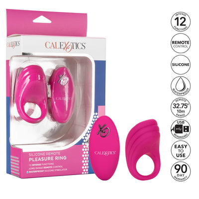 Silicone Remote Vibrating Pleasure Cock Ring | CalExotics