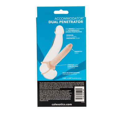 The Accommodator Dual Penetrator - Ivory | CalExotics