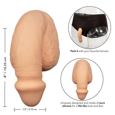 Packer Gear 4 inch. Silicone Packing Penis - Ivory | CalExotics
