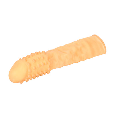 3 Inch Latex Penis Extension - Nubby - Ivory | CalExotics