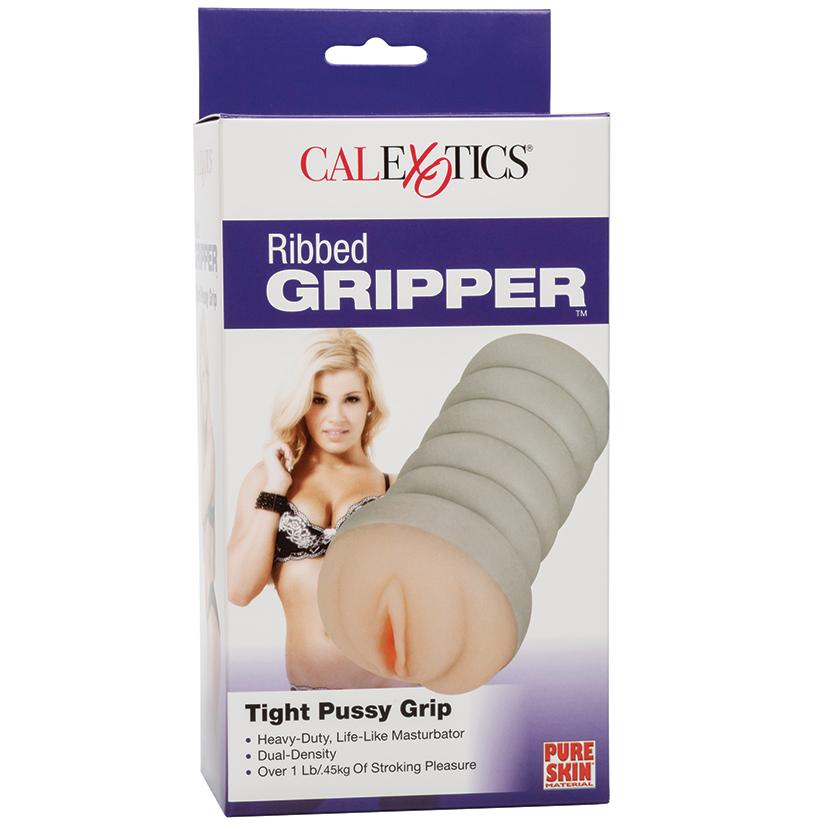 Ribbed Gripper Tight Pussy-Ivory  from The Dildo Hub