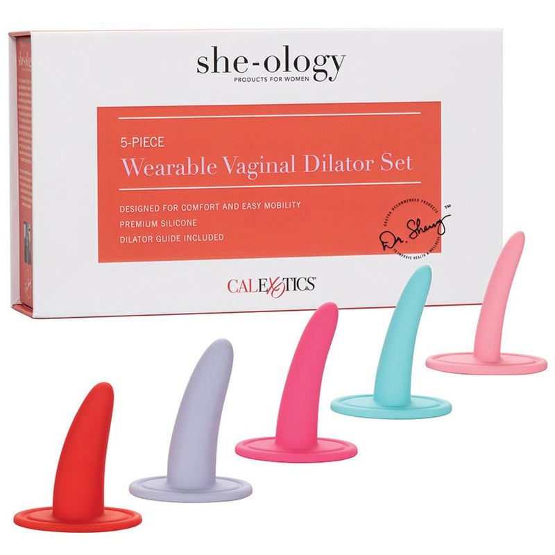 She-ology 5 Piece Wearable Vaginal Dilator Set | CalExotics  from thedildohub.com