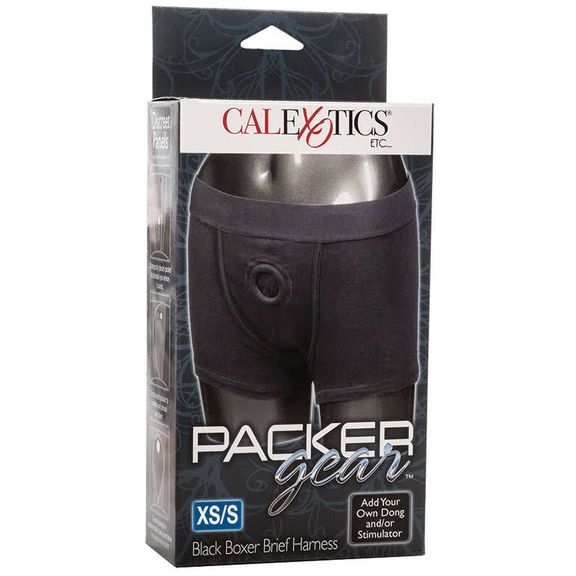 Packer Gear Boxer Brief Harness - Extra Small/small - Black  from CalExotics