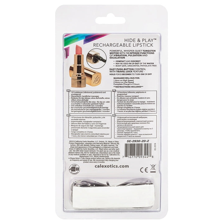 Hide & Play Rechargeable Lipstick-Nude  from CalExotics