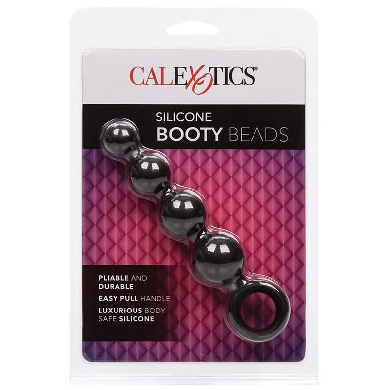 Silicone Booty Beads - Black  from thedildohub.com