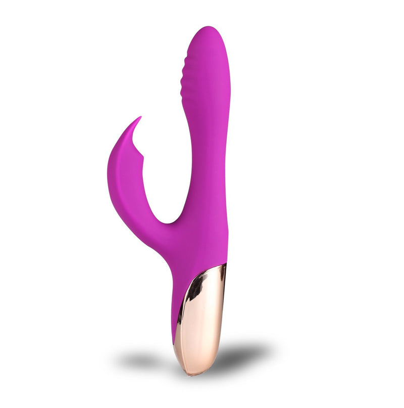 Maia Skyler Rechargeable Silicone Bendable Rabbit Vibrator Purple  from thedildohub.com