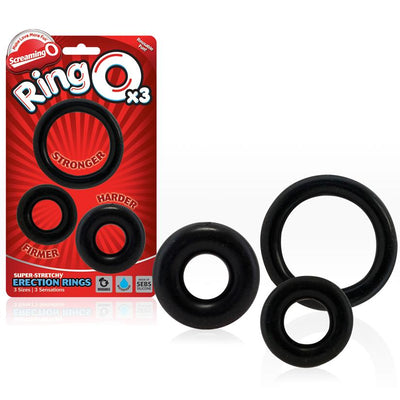 Ringo X3 - Black - 3 sizes | Screaming O  from Screaming O