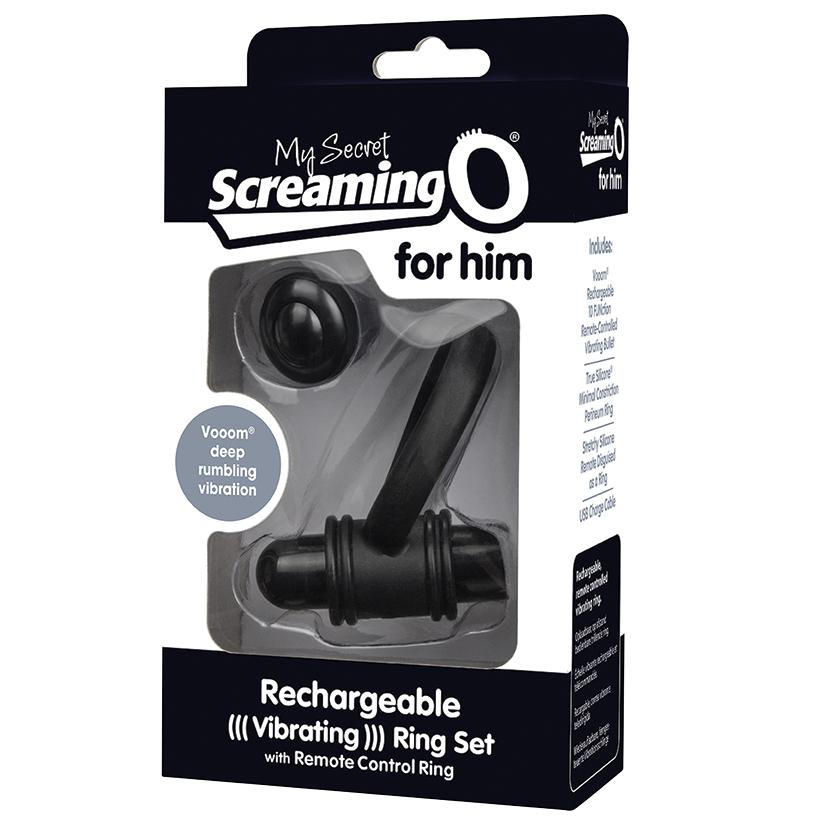 My Secret Bullet and Ring for Him - Black  from The Dildo Hub