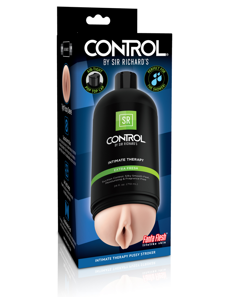 Pocket Pussy Stroker Control Intimate Therapy - Extra Fresh - Black/Light | Pipedream  from Pipedream