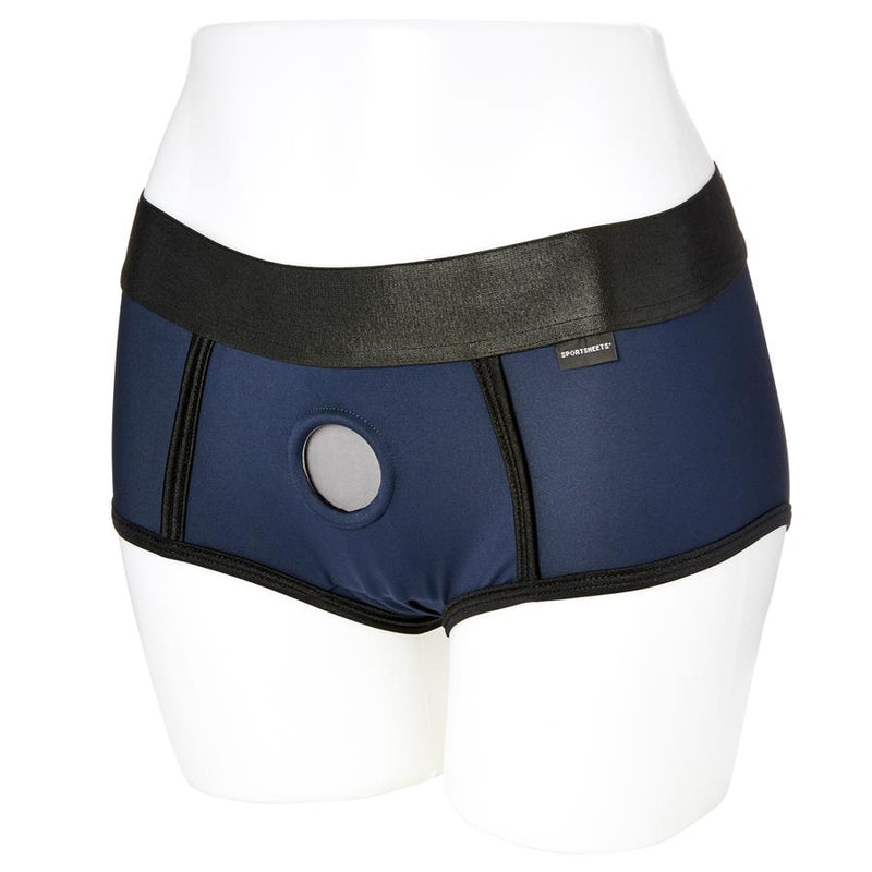 Em.Ex Fit Harness Pants - Navy Blue S | Sport Sheets  from Sport Sheets