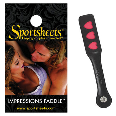 12 Inch Leather Impression Paddle - Heart  from Sportsheets