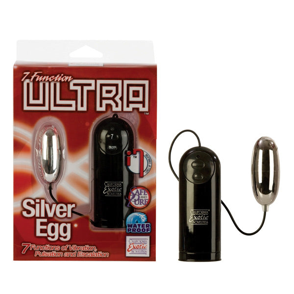 7 Function Ultra Silver Egg vibesextoys from California Exotic Novelties