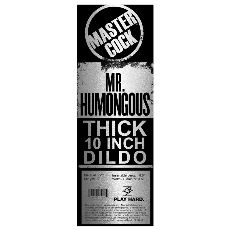 Mr. Humongous Thick 10 Inch Dildo Butt from Master Cock