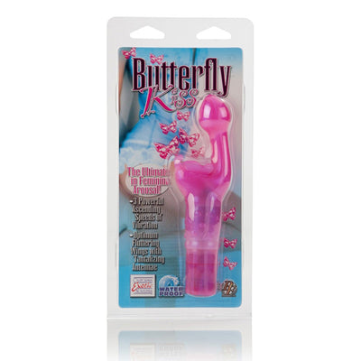 Pink Butterfly Kiss Vibrator - Packaged TopSellers from California Exotic Novelties
