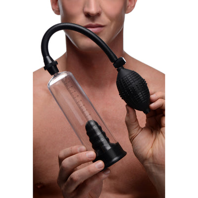 Deluxe Penis Pump with Suction Sleeve EnlargementGear from Size Matters
