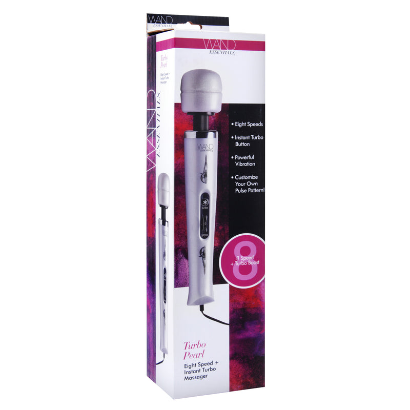 Wand Essentials 8 Speed Turbo Pearl Massager - 110V vibesextoys from Wand Essentials