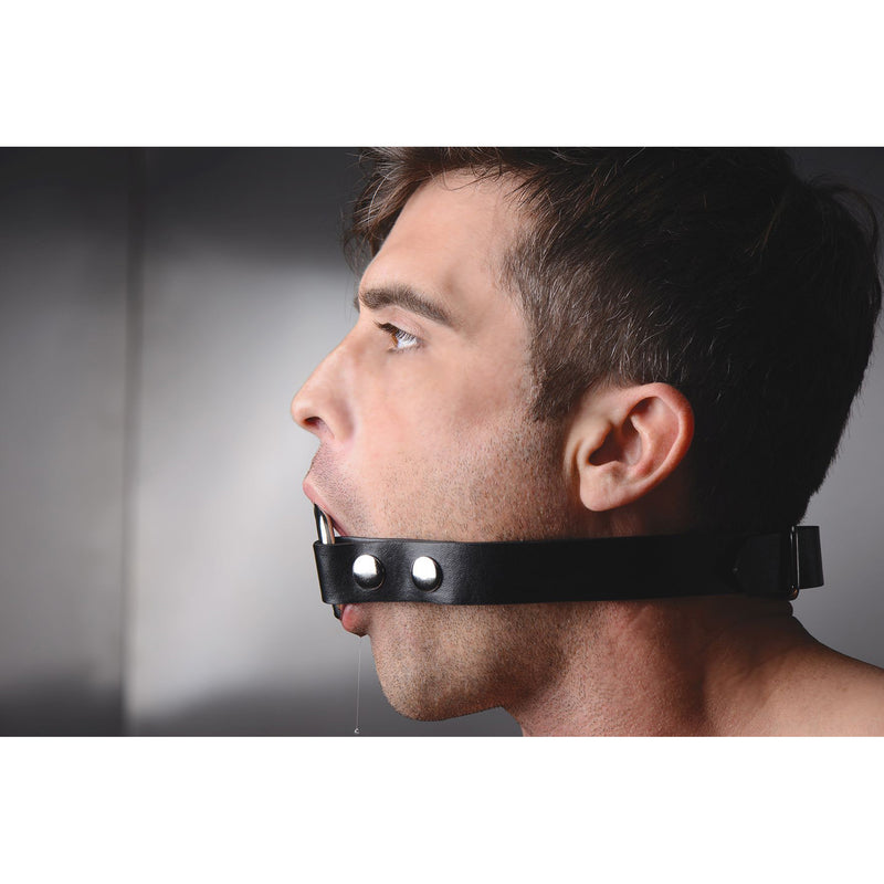 The Deep Throat Gag LeatherR from STRICT
