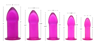 5 Piece Anal Trainer Set - Purple new-products from Trinity Vibes