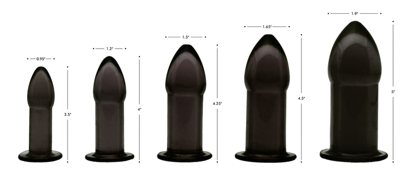5 Piece Anal Trainer Set - Black new-products from Master Series