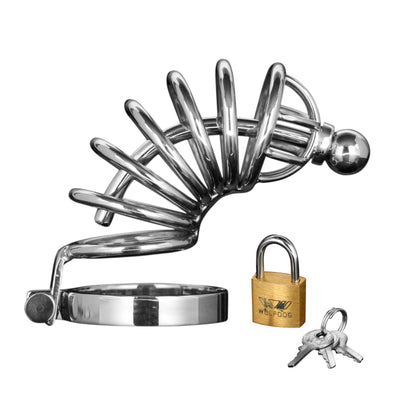 Asylum 6 Ring Locking Chastity Cage Chastity from Master Series