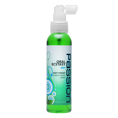 Oral Ecstasy Mint Flavored Deep Throat Numbing Spray- 4 oz Sex_Stimulants from Passion Lubricants