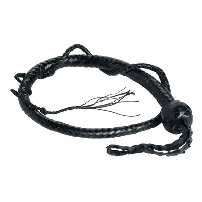 3 Foot Snakewhip 12 Plait - Black Impact from Strict Leather